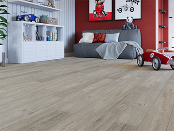 $4.39/sq. ft. ($77.74/Box)  Cushion Tech Vinyl Plank "FALLEN OAK" with Attached Underlayment