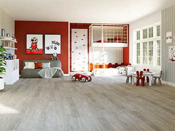 $4.39/sq. ft. ($77.74/Box)  Cushion Tech Vinyl Plank "FALLEN OAK" with Attached Underlayment