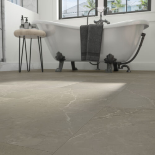 $2.89/sq. ft. ($56.00/Box) Thickness 6.5 mm Vinyl Tile - Difference  "THRONE" with Attached Underlayment