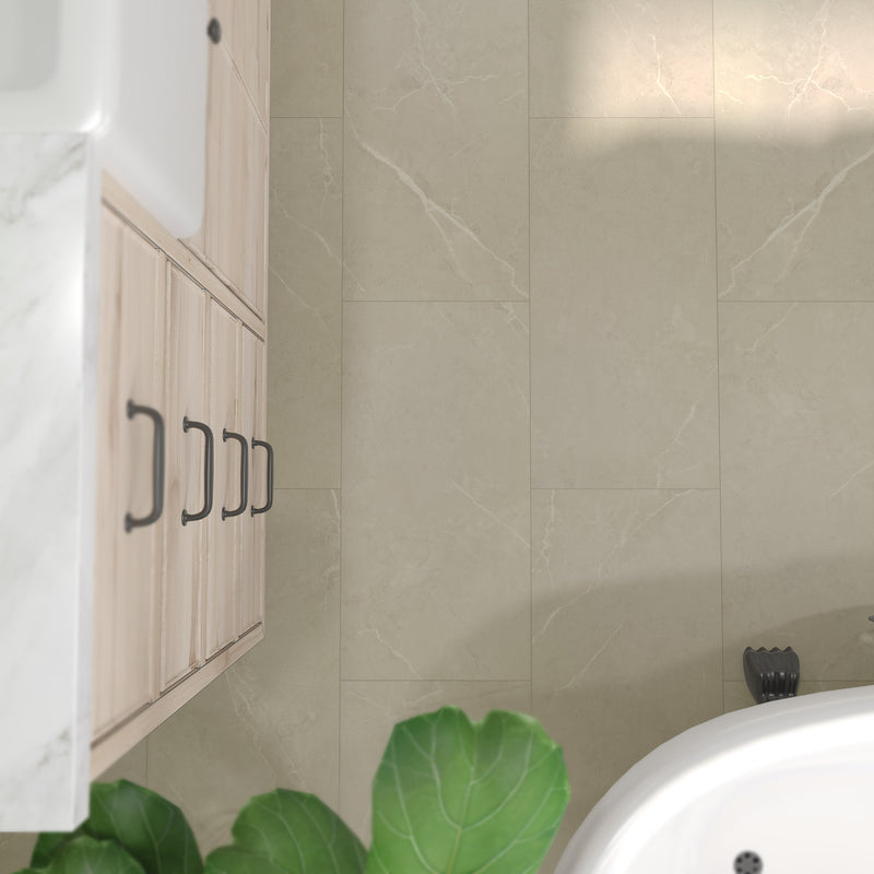 $2.89/sq. ft. ($56.00/Box) Thickness 6.5 mm Vinyl Tile - Difference  "ESSENCE" with Attached Underlayment