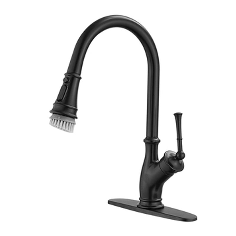 Black Single-Handle Kitchen Faucet 1177-33B
