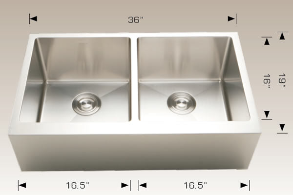 203625 Farmhouse/Apron Stainless Steel Kitchen Sink