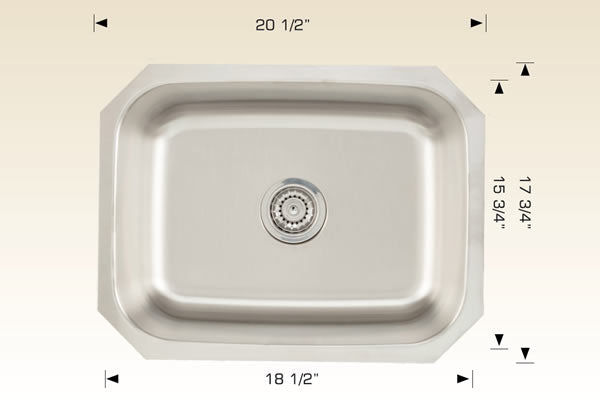 207020 Undermount Stainless Steel Kitchen Sink