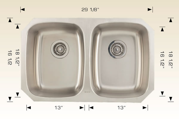 207022 Undermount Stainless Steel Kitchen Sink
