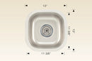 207023 Undermount Stainless Steel Kitchen Sink