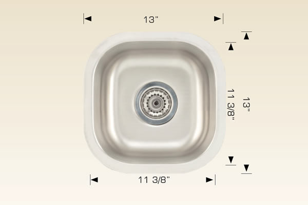 207023 Undermount Stainless Steel Kitchen Sink