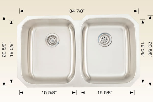 207024 Undermount Stainless Steel Kitchen Sink