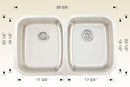 207030 Undermount Stainless Steel Kitchen Sink