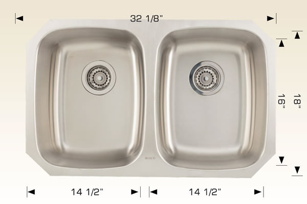 207031B Undermount Stainless Steel Kitchen Sink