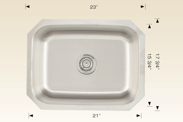 207033 Undermount Stainless Steel Kitchen Sink