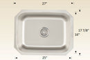 207045 Undermount Stainless Steel Kitchen Sink