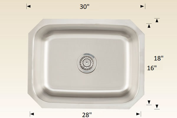 207046 Undermount Stainless Steel Kitchen Sink