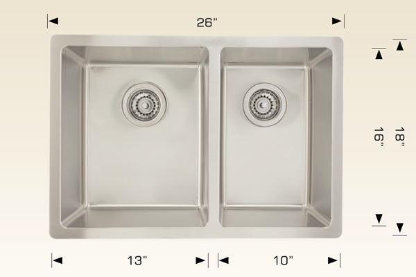 208020 Undermount Double Bowl Stainless Steel Kitchen Sink