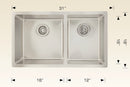 208021 Undermount Double Bowl Stainless Steel Kitchen Sink
