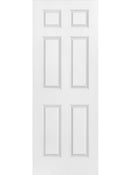 30" X 80" U-Channel 6-Panel Textured Interior Door