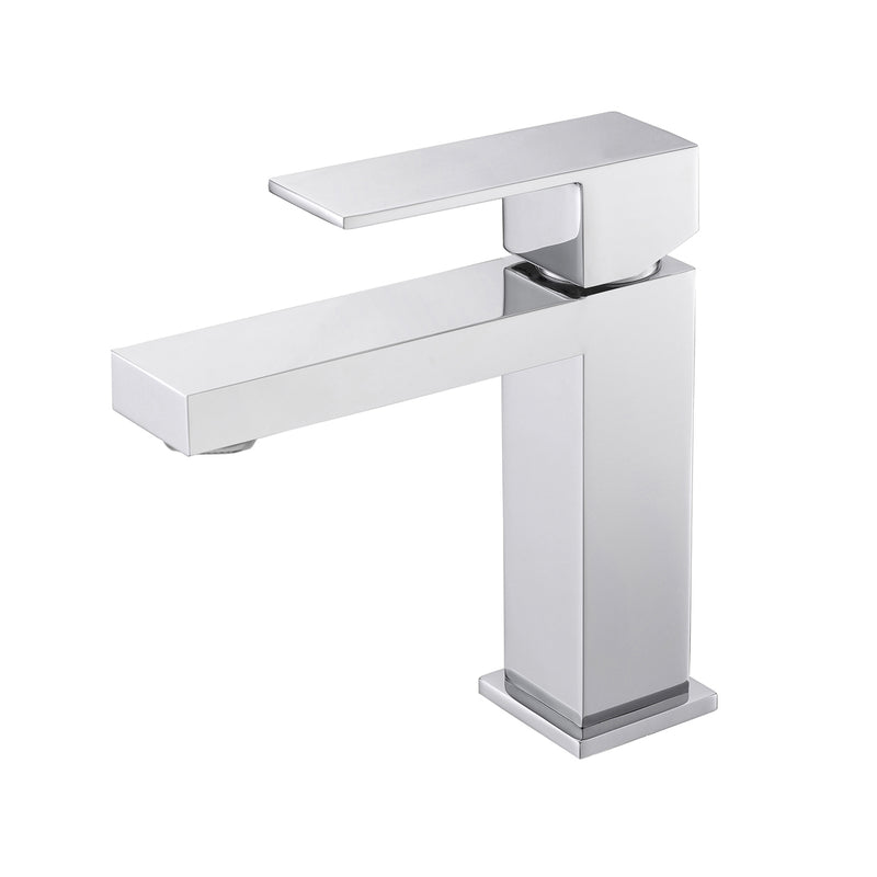 Chrome 1 Hole Single-Handle Bathroom Faucet B23101012
