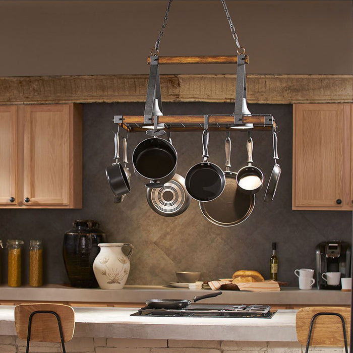 BARRINGTON Pot Rack (Distressed Black)