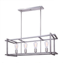 CARLI Chandelier (brushed nickel and brushed dark grey)