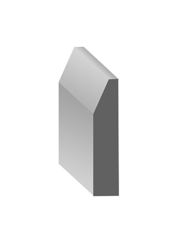 Bevel Shoe Moulding 9 mm x 1-5/8″ x 12′ Wood Primed FHD-09158-S