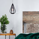 FRANKIE Pendant (matte black and chrome)