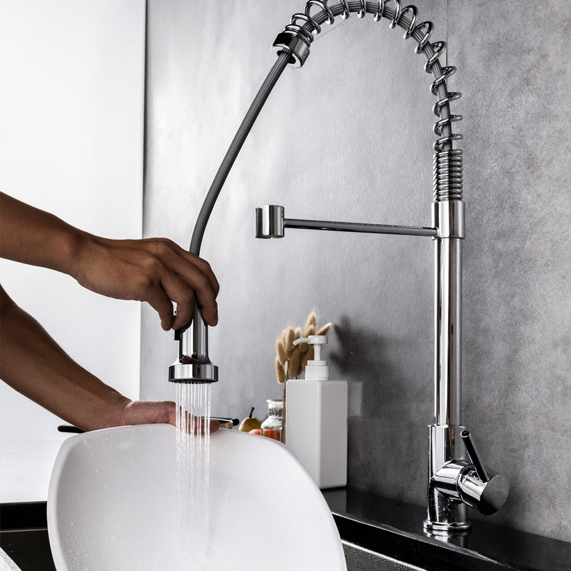 Chrome Single-Handle Kitchen Faucet K102E01011