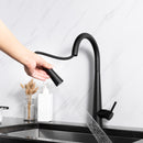 Matt Black Single-Handle Kitchen Faucet K14901312