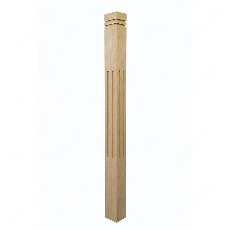 STAIR NEWEL POST PM101 1240 3 1/2” Red Oak