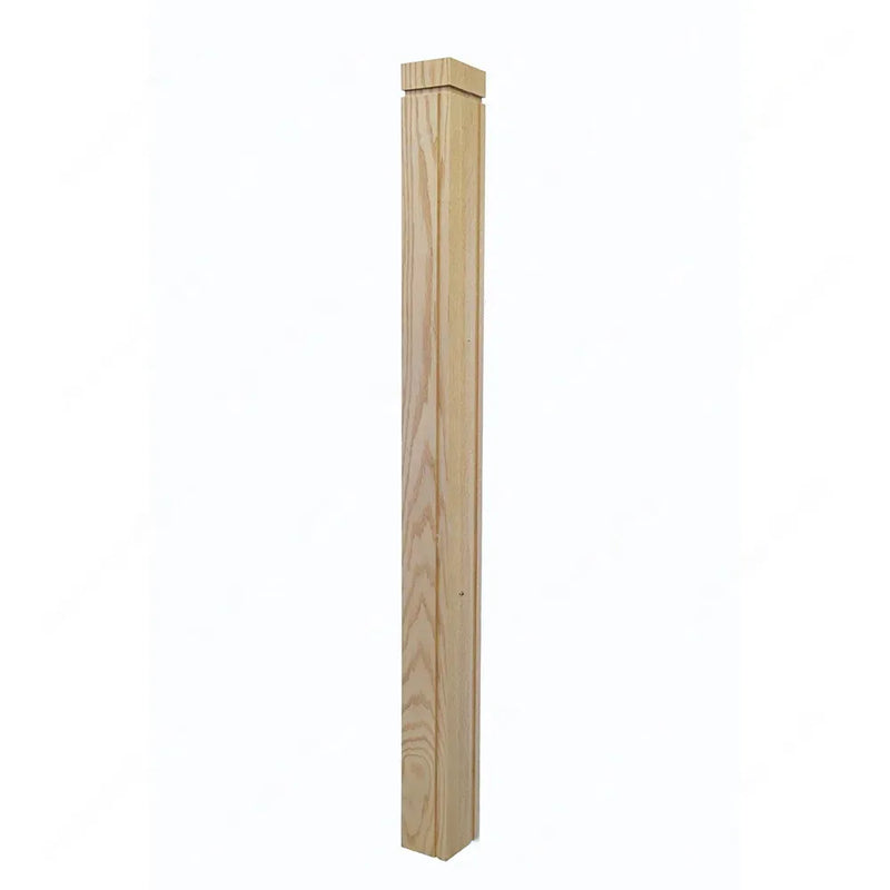 STAIR NEWEL POST PM101 1269 3 1/2” Red Oak