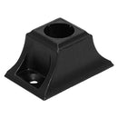 STAIR BALUSTER SHOE PSEZFR916B 9/16″RD. EZF SHOE 2″L X 1 1/4″W X 1″H – SATIN BLACK