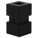 COLLAR PSMC112SB 1/2″SQ. ALUMINUM SHORT MODERN COLLAR WITH SET SCREW 1 1/8″W X 1 7/8″H – SATIN BLACK