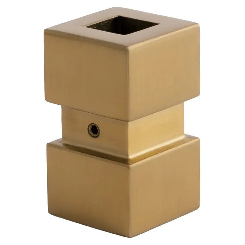 COLLAR PSMC112SSSG 1/2″SQ. STAINLESS STEEL SHORT MODERN COLLAR WITH SET SCREW 1 1/8″W X 1 7/8″H – GOLD