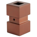 COLLAR PSMCS112SSSSB 1/2″SQ. STAINLESS STEEL SHORT MODERN COLLAR WITH SET SCREW 1 1/8″W X 1 7/8″H – SATIN BRONZE