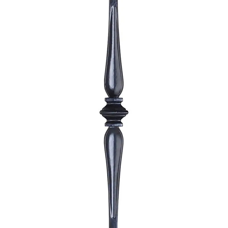 STAIR BALUSTER  PT131S44B 1/2″SQ. SINGLE COLLAR TUBULAR PICKET 44″ – SATIN BLACK