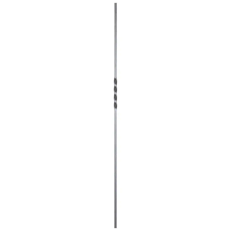 STAIR BALUSTER  PT65844B 1/2″SQ. SINGLE TWIST TUBULAR PICKET 44″ – SATIN BLACK