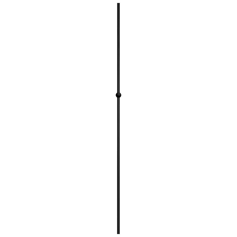 STAIR BALUSTER PTMBALL1B 9/16″ROUND SINGLE BALL MODERN TUBULAR METAL 1 3/16″ X 44″ – SATIN BLACK