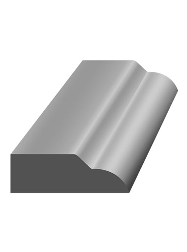 Colonial Shoe Moulding 3/8″ x 1-3/16″ x 12’ MDF Primed TMD-381316-C