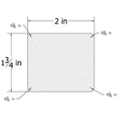 WH41342HM MODERN HARD MAPLE SQUARE HANDRAIL WITH ROUNDED CORNERS 2″ X 1 3/4″ X 12 FT.