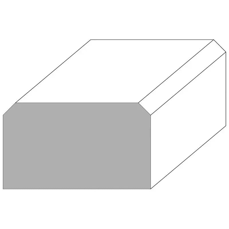 WH41343HM MODERN HARD MAPLE CHAMFERED CORNERS HANDRAIL 3″ X 1 3/4″ X 12 FT.