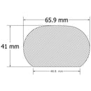 WHOP258158 PLAIN OAK HANDRAIL 2 5/8″ X 1 5/8″ X 12 FT.