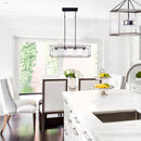 LEO Chandelier (black with brushed nickel)