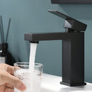 Black 1 Hole Single-Handle Bathroom Faucet 1181-11B