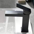 Black 1 Hole Single-Handle Bathroom Faucet 1181-11B