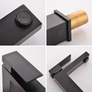 Black 1 Hole Single-Handle Bathroom Faucet 1181-11B