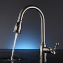 Brushed Nickel Single-Handle Kitchen Faucet 157-33N